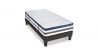 Ensemble | Matelas QUINTESSENCE - Mémoire de Forme | Sommier KIT TISSU - Gris anthracite