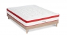 Ensemble | Matelas SUPREME - Ressorts ensachés | Sommier KIT Bois