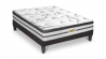 Ensemble | Matelas CONCORDE - Ressorts Ensachés | Sommier KIT TISSU - Gris anthracite