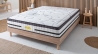 Ensemble | Matelas CONCORDE - Ressorts Ensachés | Sommier KIT BOIS