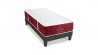 Ensemble | Matelas PASSION - Ressorts ensachés | Sommier KIT TISSU - Gris anthracite