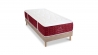 Ensemble | Matelas PASSION - Ressorts ensachés | Sommier KIT Bois