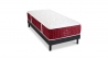 Ensemble | Matelas PASSION - Ressorts ensachés | Sommier KIT Bois