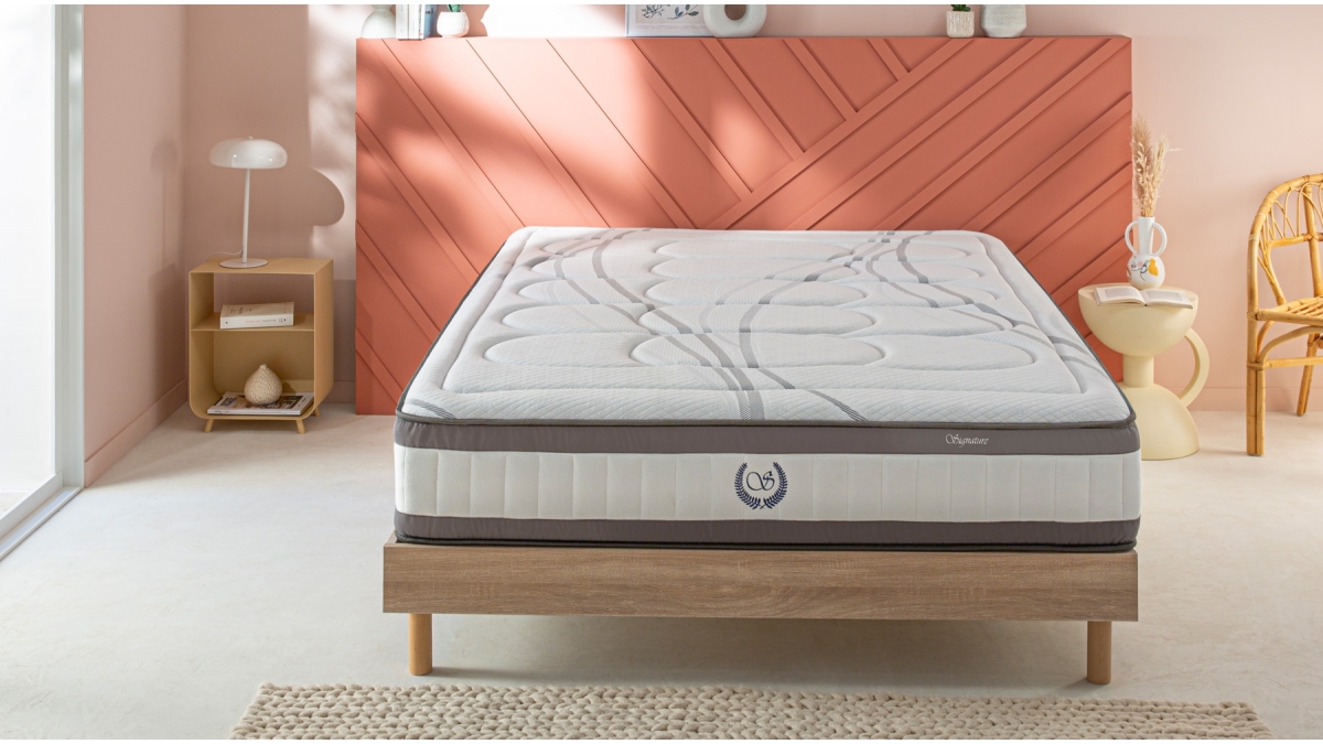 Matelas + sommier 160x200 mémoire de forme Ensemble Memo plus