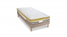 Ensemble | Matelas AUBERTIN - Ressorts Ensachés | Sommier KIT BOIS