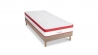 Ensemble | Matelas SUPREME - Ressorts ensachés | Sommier KIT Bois