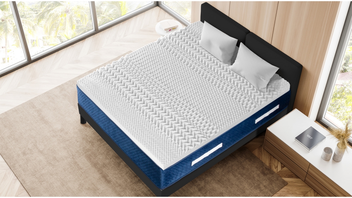 Surmatelas Mémoire de forme 6 cm - 7 Zones de Confort