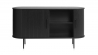 Buffet bois noir ALBA - 140X76X45 CM