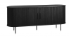 Buffet bois noir ALBA - 180X76X45 CM