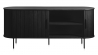 Buffet bois noir ALBA - 180X76X45 CM