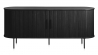 Buffet bois noir ALBA - 180X76X45 CM