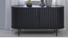 Buffet bois noir ALBA - 140X76X45 CM