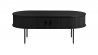 Table basse bois noir ALBA - 60X120 CM