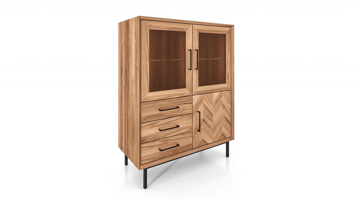 Buffet vaisselier en bois massif de hêtre Paola | Maison Aubertin