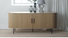 Buffet bois naturel ALBA - 180X76X45 cm