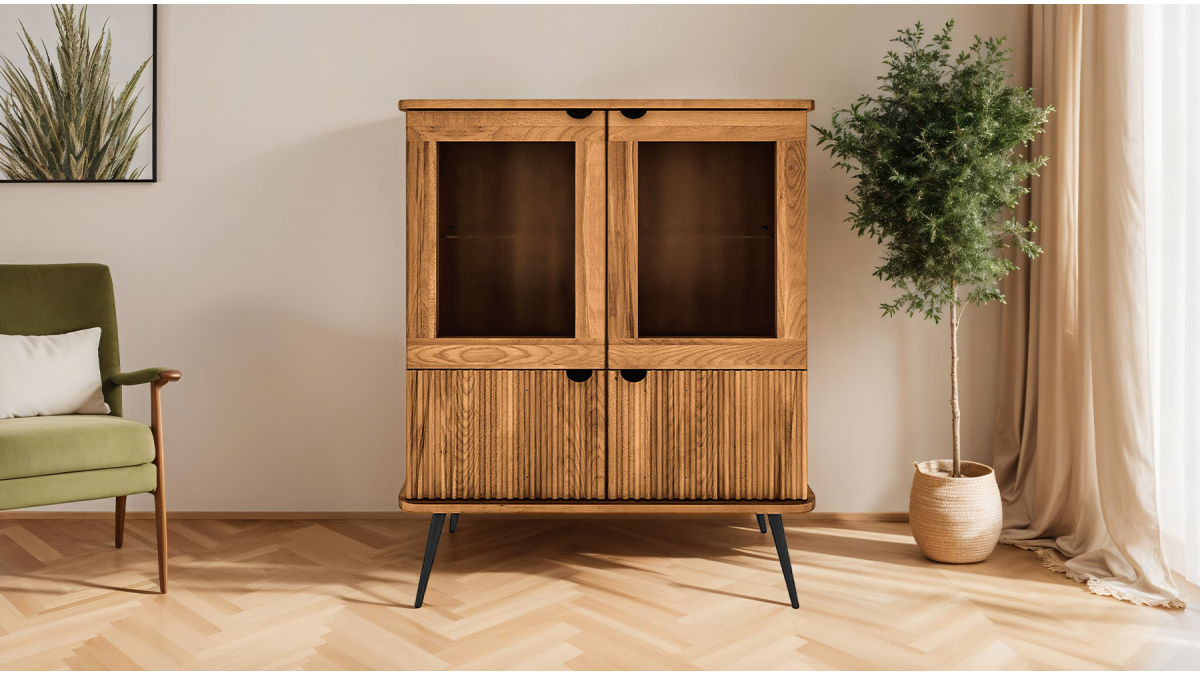 Buffet vaisselier en bois massif de hêtre Amalfi | Maison Aubertin