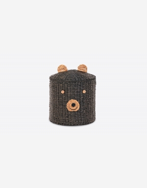 PANIER OURS JACINTHE D'EAU NOIR