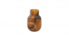Vase - Verre fumé marron - TINA - 14x20 cm