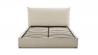 Lit coffre - Velours côtelé beige - OPERA