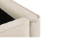 Lit coffre - Velours côtelé beige - OPERA