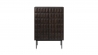Buffet haut 2 portes - Bois strié - MIRANO