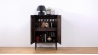 Buffet haut 2 portes - Bois strié - MIRANO