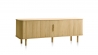 Meuble bas 2 portes 180 cm - Bois naturel - ALBA