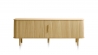 Meuble bas 2 portes 180 cm - Bois naturel - ALBA