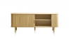 Meuble bas 2 portes 180 cm - Bois naturel - ALBA