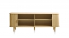 Meuble bas 2 portes 180 cm - Bois naturel - ALBA