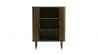 Buffet haut 2 portes - Bois foncé - OLBIA