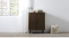 Buffet haut 2 portes - Bois foncé - OLBIA