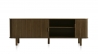 Meuble bas 2 portes 180 cm - Bois naturel - ALBA