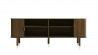 Meuble bas 2 portes 180 cm - Bois naturel - ALBA