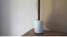 Brosse WC - Résine blanche et bois - ASCOLI