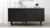Buffet bois naturel ALBA - 140X76X45 CM