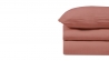 Parure de lit - Gaze de coton - Terracotta - LOUISE - Pour lit 140 cm