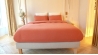 Parure de lit - Gaze de coton - Terracotta - LOUISE - Pour lit 140 cm
