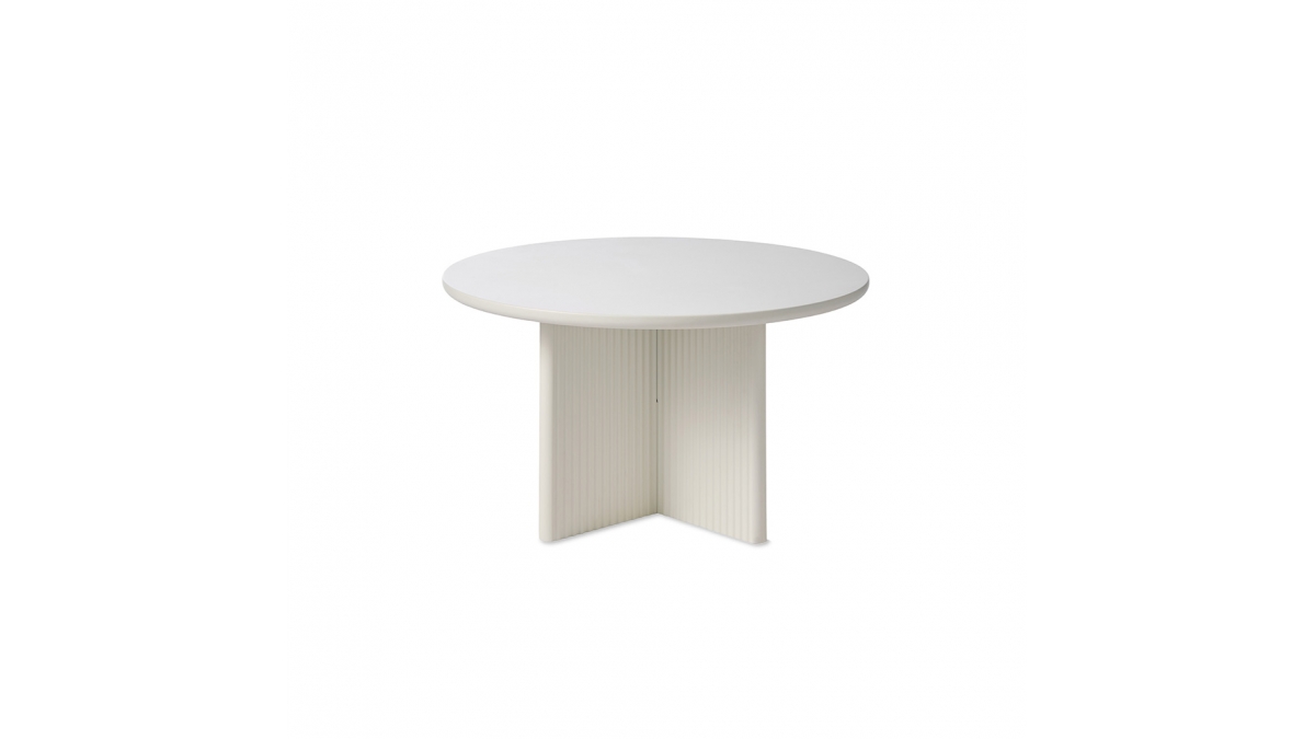 Table basse ronde 80cm bois strié Mirano - N°479