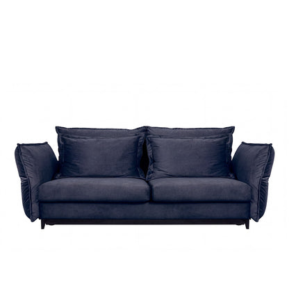 Canapé droit convertible - 3 places - Velours - VERDURO