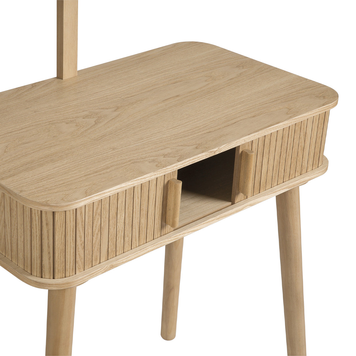 Meuble coiffeuse 70 cm 2 portes - Bois clair - ENVIO