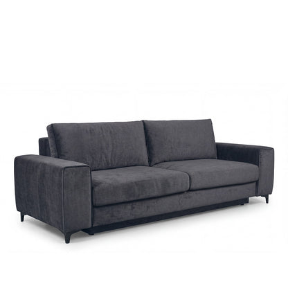 Canapé droit convertible - 3 places - Velours - FIESOLE
