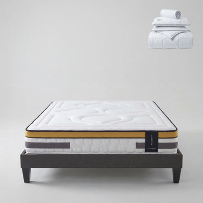 Prêt-à-dormir AUBERTIN avec Sommier AURORE et Accessoires