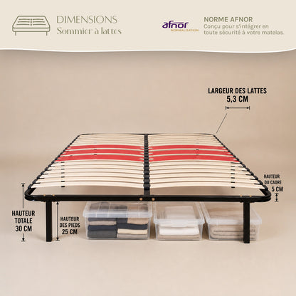 Ensemble Matelas QUINTESSENCE et Sommier CÉLESTE