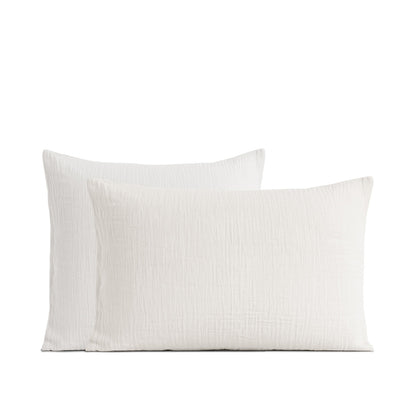 Lot 2 taies d'oreiller - Gaze de coton - LOUISE