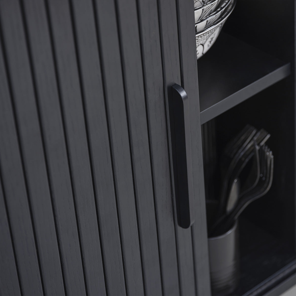 Buffet haut 2 portes - Bois - ALBA