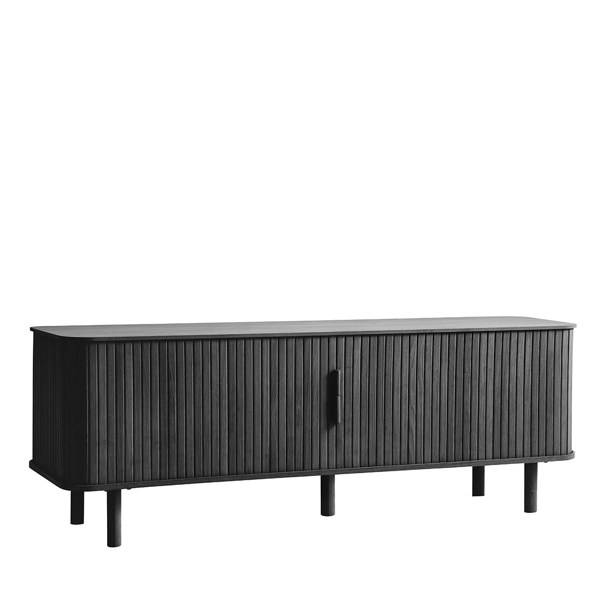 Meuble bas 160 cm 2 portes - Bois - OLBIA
