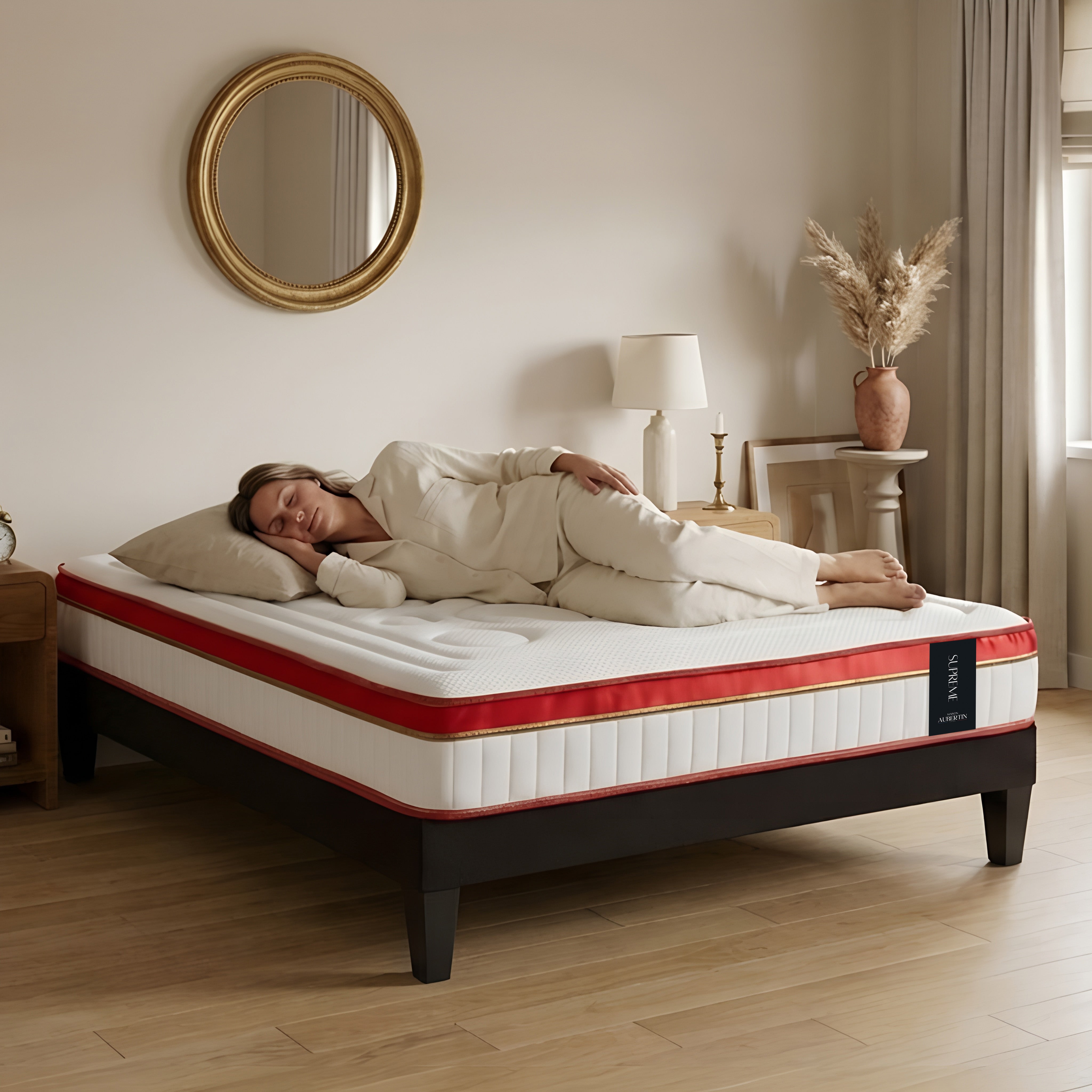 Matelas Mémoire SUPREME - 24 cm d'épaisseur - Accueil ferme, soutien ferme