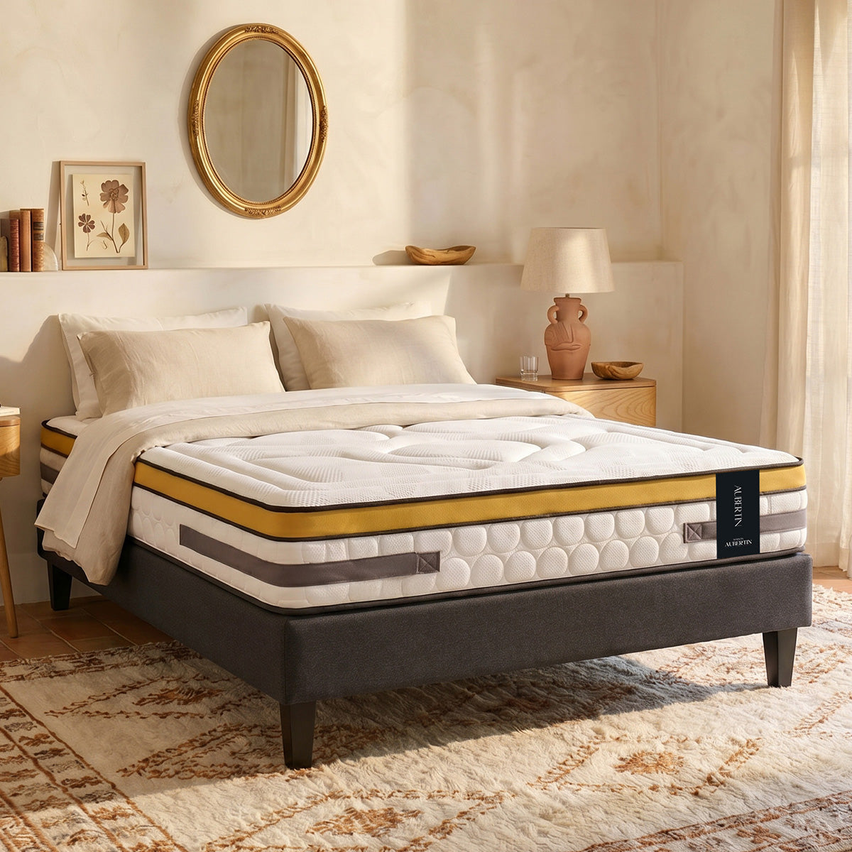 Ensemble Matelas AUBERTIN et Sommier AURORE