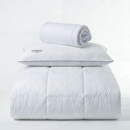 Prêt-à-dormir AUBERTIN avec Sommier AURORE et Accessoires